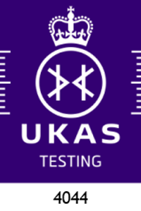 UKAS Testing Body 044 - Our accreditation is limited to those activities described on our UKAS schedule of accreditation. UKAS Testing Body 044 - Our accreditation is limited to those activities described on our UKAS schedule of accreditation.